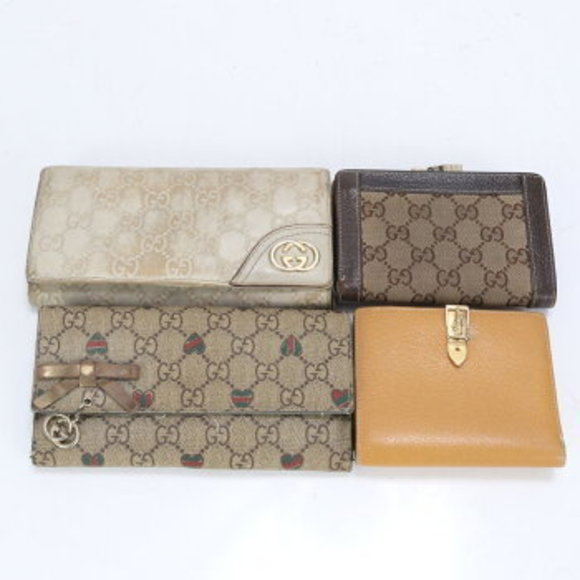 Gucci GG Leather Long Wallet Bifold - Picture 1 of 4